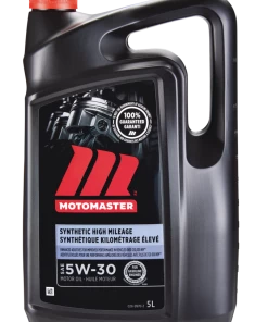 MotoMaster High Mileage 5W30 Synthetic Engine/Motor Oil, 5-L