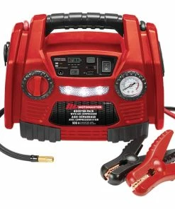 MotoMaster Booster Pack/Jump Starter, With Air Compressor, 900 Peak Amp, 12V