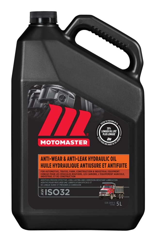 MotoMaster Anti-Wear & Anti-Leak Hydraulic Oil AW 32, 5-L 1 MotoMaster Anti-Wear & Anti-Leak Hydraulic Oil AW 32, 5-L