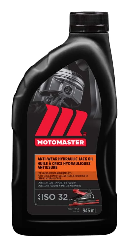 MotoMaster Anti-Wear Hydraulic Jack Oil AW 32, 946-mL 1 MotoMaster Anti-Wear Hydraulic Jack Oil AW 32, 946-mL