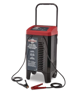 MotoMaster Classic Series Wheeled Smart Battery Charger, Fully Automatic, 40/15/6-Amp, 12V, With 200-Amp Engine Start