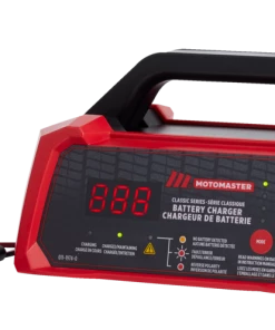 MotoMaster Classic Series Smart Battery Charger/Maintainer, Fully Automatic, 8/4/2-Amp, 12V