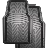 MotoMaster Extreme Heavy-Duty Rubber Floor Mats Set, Black, 2-pk