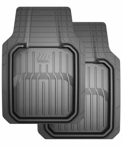 MotoMaster Deeper Tray Floor Mats, Black, 2-pk