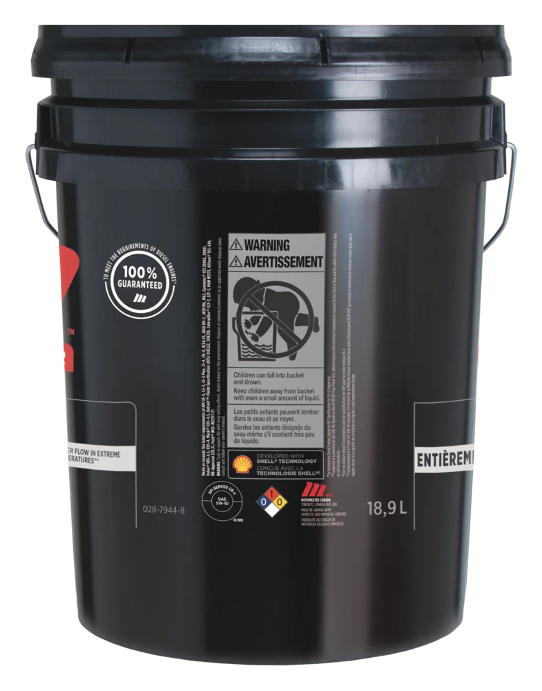 MotoMaster 5W40 Synthetic Diesel Engine/Motor Oil, 18.9-L 4 MotoMaster 5W40 Synthetic Diesel Engine/Motor Oil, 18.9-L - Image 4