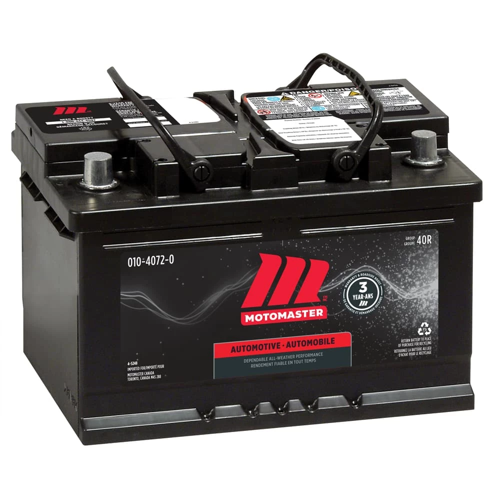 MOTOMASTER Group Size 40R (T6/LB3) Battery, 590 CCA 2 MOTOMASTER Group Size 40R (T6/LB3) Battery, 590 CCA - Image 2