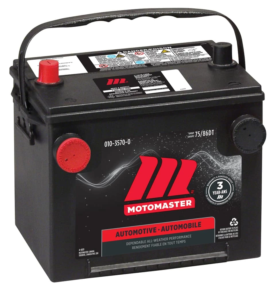 MOTOMASTER Group Size 75/86DT Battery, 650 CCA 2 MOTOMASTER Group Size 75/86DT Battery, 650 CCA - Image 2