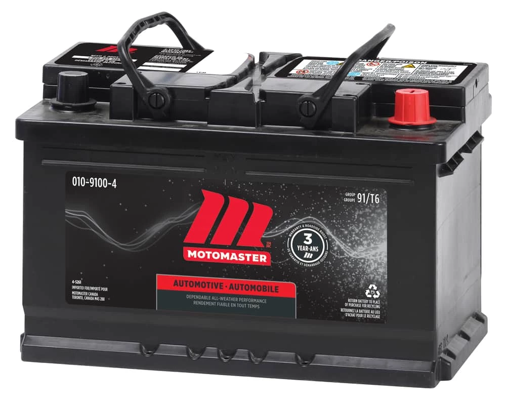 MOTOMASTER Group Size 91 (T6/LB3) Battery, 700 CCA 2 MOTOMASTER Group Size 91 (T6/LB3) Battery, 700 CCA - Image 2