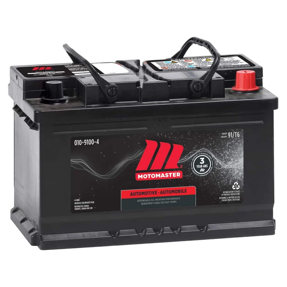 MOTOMASTER Group Size 91 (T6/LB3) Battery, 700 CCA 1 MOTOMASTER Group Size 91 (T6/LB3) Battery, 700 CCA