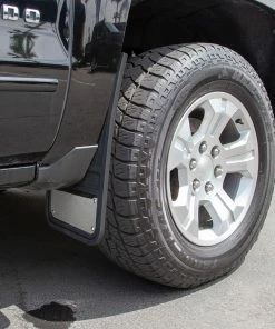 MotoMaster Universal Heavy Duty Mud Guards, Chrome Plate, Front