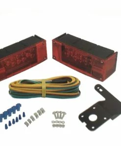 MotoMaster Rectangular LED Submersible Trailer Light Kit With Mounting Hardware