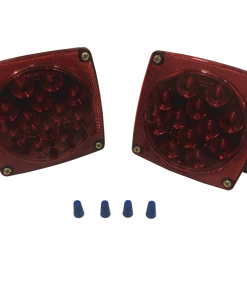 MotoMaster Square LED Submersible Trailer Light Kit With Mounting Hardware