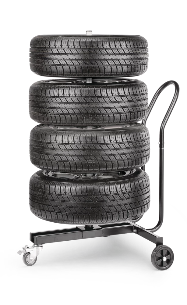 MotoMaster Mobile Tire Stand, 220-lb 1 MotoMaster Mobile Tire Stand, 220-lb