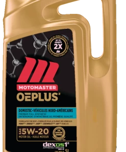 MotoMaster OEPLUS Domestic Premium 5W20 Synthetic Engine/Motor Oil, 5-L