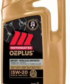 MotoMaster OEPLUS Import Premium 5W20 Synthetic Engine/Motor Oil, 5-L