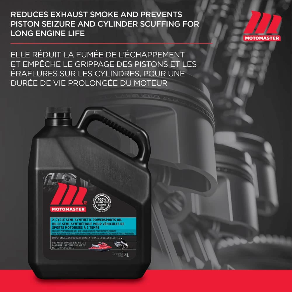 MotoMaster 2-Stoke Semi-Synthetic Powersports Oil, 4-L 2 MotoMaster 2-Stoke Semi-Synthetic Powersports Oil, 4-L - Image 2
