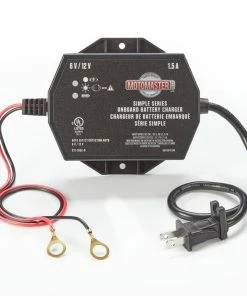 MotoMaster Simple Series Onboard Smart Battery Charger/Maintainer, Fully Automatic, 1.5-Amp, 6V/12V -Cheap MotoMaster Store motomaster simple series 1 5a onboard battery charger 40a2ec3c 5f48 40bc 9fe8 717bb817fbf4
