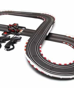 MotoMaster Slot Car & Racetrack Toy Set With Electric Powered Hand Controllers, Ages 8+