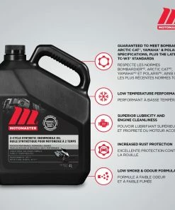 MotoMaster Synthetic 2-Stroke Snowmobile Oil, 4-L -Cheap MotoMaster Store motomaster synthetic 2 stroke snowmobile oil 4l 8048770f 9ce6 41d6 bf60 adaf2bd9bf68