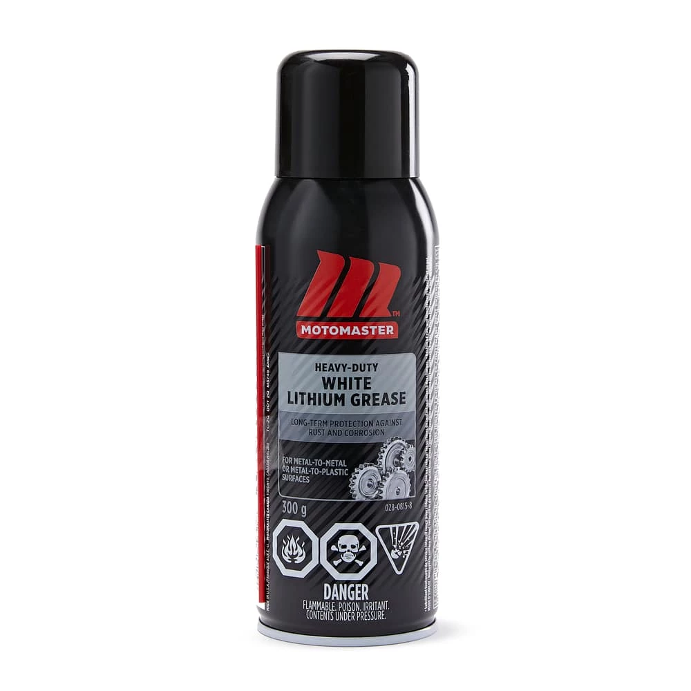MotoMaster White Lithium Spray Grease, 300-g 1 MotoMaster White Lithium Spray Grease, 300-g